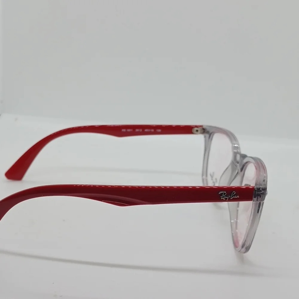 NWT KIDS RAY-BAN EYEGLASS FRAMES 1601 CLEAR RED - Picture 5 of 5
